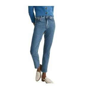 Madewell Perfect Vintage Jean Womens 24 Blue Denim High Rise Straight Leg